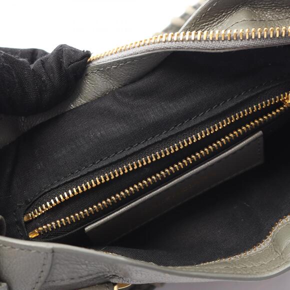 Balenciaga Metallic City Handbag Leather Gray - Picture 5 of 8